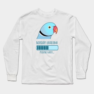 Scream Loading Blue Ringneck Long Sleeve T-Shirt